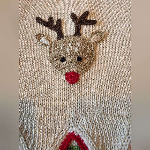 Melange Size 2T Hand Knit Christmas Holiday Dress New w/ Tag Made In Armenia - Picture 3 of 7